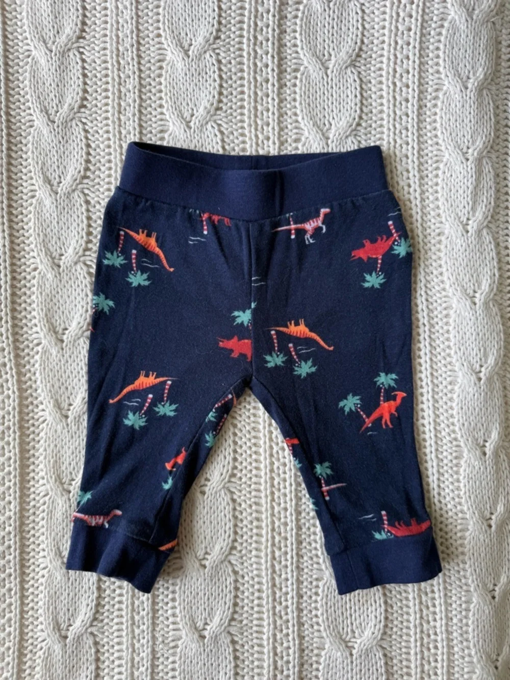 Old Navy Navy Baby Leggings with Colorful Dino Print